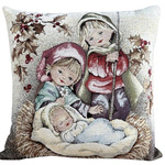 BN Poszewka 40x40cm Chenille Dzieci przy żłóbku