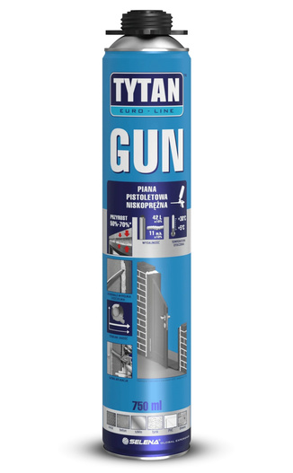 Piana pistoletowa Euro Line 750ml Tytan