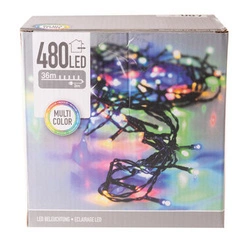 Zewnętrzne i wewn lampki 480 Led 36m multikolor
