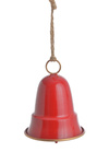 Zawieszka Dzwon metal czerwony 13,5cm