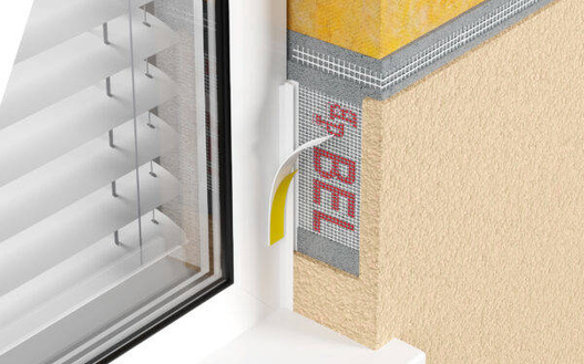 Listwa przyokienna z siatką APU 2,5m Szary jasny