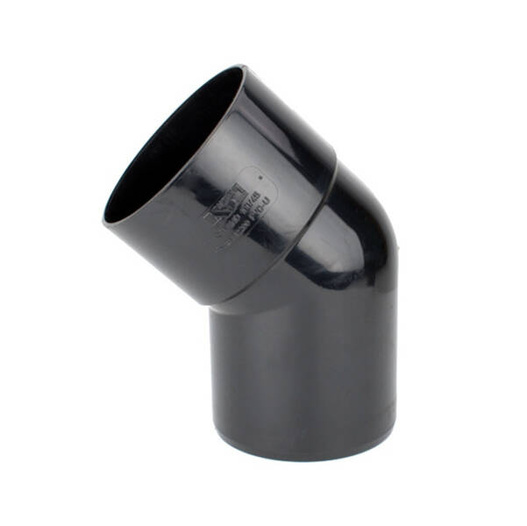 Kolano rury specjalne PVC 100 x 45 czarne Kaczmarek