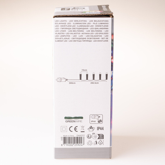 Lampki zewnętrzne/wewnętrzne 40 Led 3m multikolor