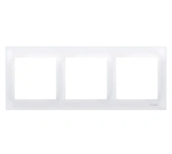 Ramka trzykrotna biała SIMON 54