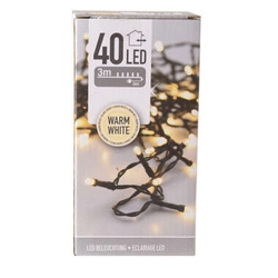 Lampki Zewnętrzne i wewnętrzne40 Led 3m biały ciepły