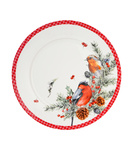 Talerz świąteczny Ptaszki na gałęzi w pudełku 27 cm