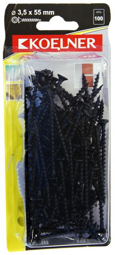 Wkręt do drewna 3,5x55 mm Koelner 100 sztuk