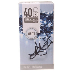 Lampki zewnętrzne/wewnętrzne  40 Led 3m biały zimny