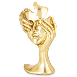 Figurka maska złota nie widzi 30,5x16cm