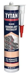 Silikon budowlany neutralny bezbarwny 280ml Tytan