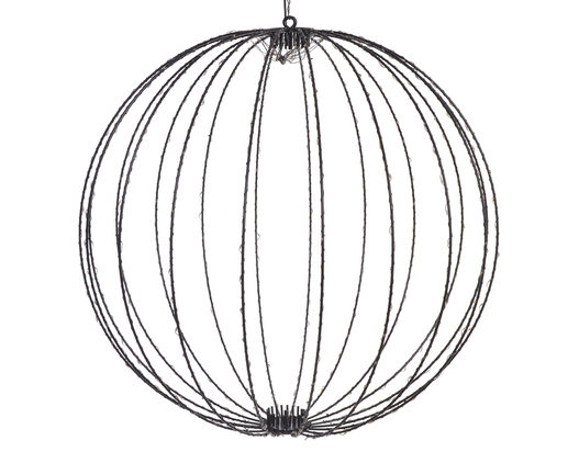 KULA metalowa 440 LED czarna 58cm 5 m