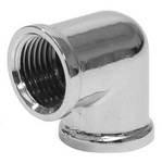 Kolano nakrętno-nakrętne 1/2'' chrom Tycner