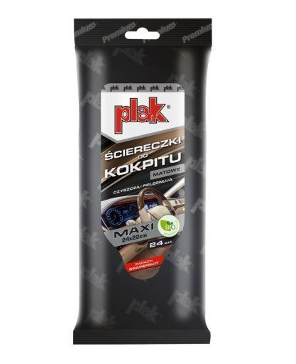 Plak Ściereczki do kokpitu matowe 24szt. grejpfrut