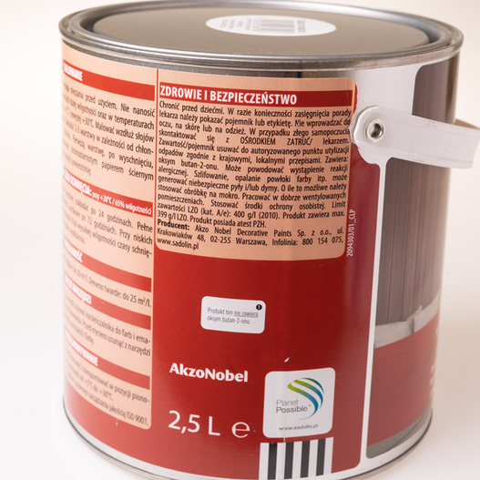 Lakierobejca Sadolin 2,5 l ciemny dąb