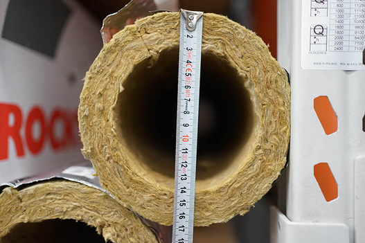 Otulina ROCKWOOL wełna 114/30 ROCKWOOL 800 ALU MB