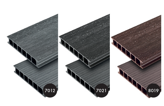 Deska ogrodowa PVC 30x180x2200 mm Ral 8019 Brązowy