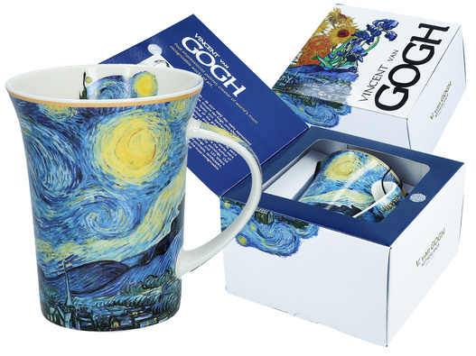 Kubek Classic Van Gogh Czerwone Gwiaździsta noc pudełko z okienkiem Carmani