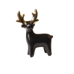 Czarny mini renifer ze złotymi rogami