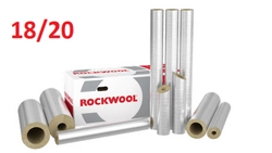 Otulina ROCKWOOL wełna 18/20 ROCKWOOL 800 ALU MB