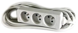 Przedłużacz 3 gniazdkowy z uziemieniem 3m