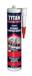 Silikon wysokotemperaturowy czerwony 280ml Tytan