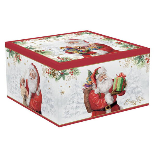 Filiżanki ze spodkiem białe Mikołaj prezent/zabawki 240ml 2 sztuki 