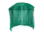 Parasol  zielony z boczną ścianką, 230cm