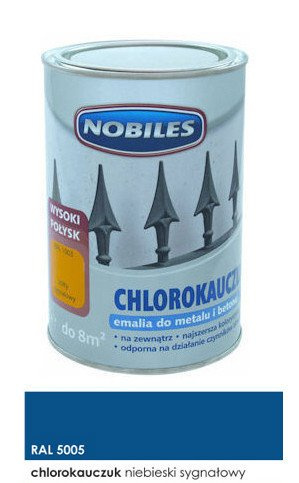 Nobiles chlorokauczuk niebieski sygnałowy 5l