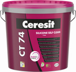 Tynk silikonowy CT-74 1mm 25kg Biały Ceresit