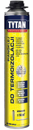 Pianoklej do termoizolacji x4 + Pistolet + czyścik