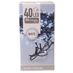 Lampki zewnętrzne/wewnętrzne  40 Led 3m biały zimny