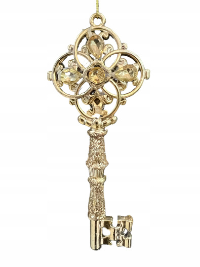 Zawieszka klucz złoty 16 cm