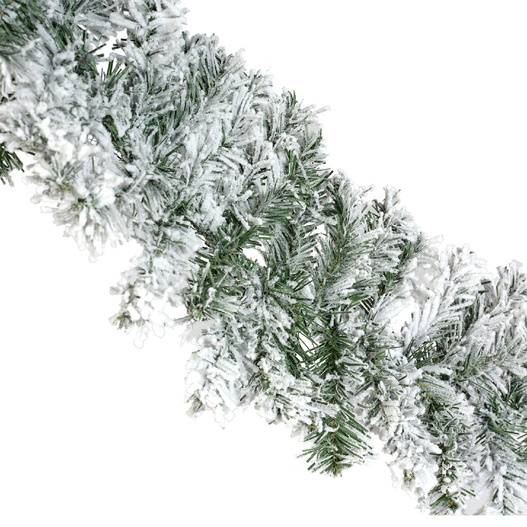 Girlanda świerkowa śnieżona 2,7m Średnica 20cm