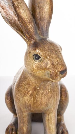 Figurka Królik miedziany siedzący 24x10x15cm