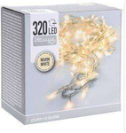 Lampki zewnętrzne/wewnętrzne 320 LED ciepły biały 24 m