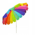 Parasol plażowy ogrodowy łamany średnica 220 cm Tęcza