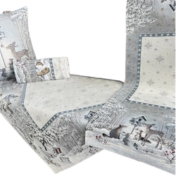 Bieżnik 40x100cm Chenille szary SARENKA