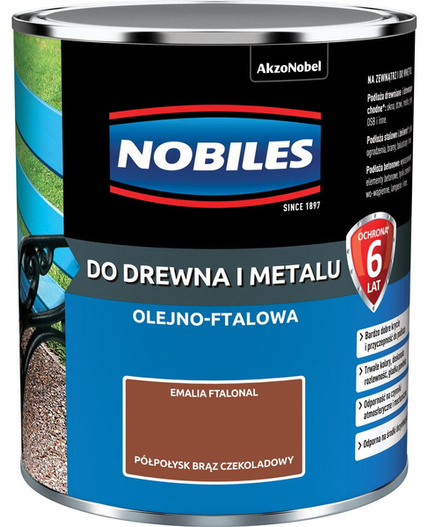 Farba Ftalonal 0,7l brązowy półpołysk Ftalonal