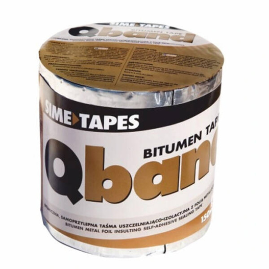 Taśma Dekarska Qband 100mmx10m aluminium