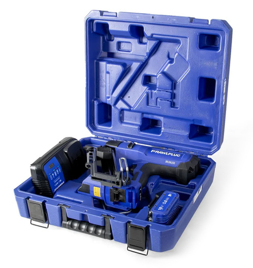 Gwoździarka akumulatorowa do drewna RAWLPLUG 110J w walizce - zestaw XL1