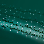 Lampki zewnętrzne/wewnętrzne 1000Led Flesz 22,5m zielony/ zimny biały