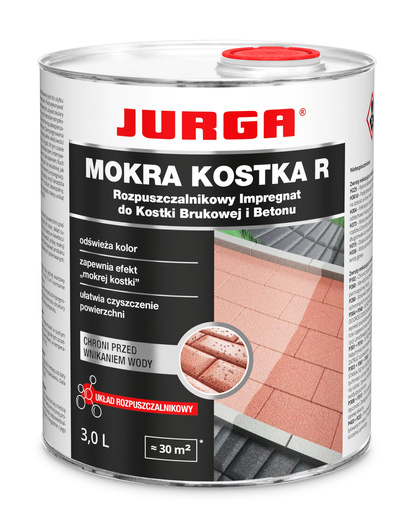 Impregnat do kostki brukowej Jurga - Mokra Kostka Rozpuszczalnik - 3L