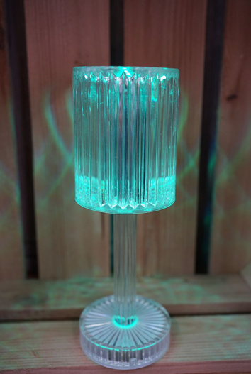 Lampka z baterią USB 25cm plisowany kielich