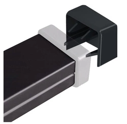 Zakończenie listwy czarne ZAK 15/25mm AKS ZIELONKA