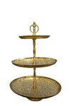 Patera metalowa 3-poziomy miedziany 34x51cm