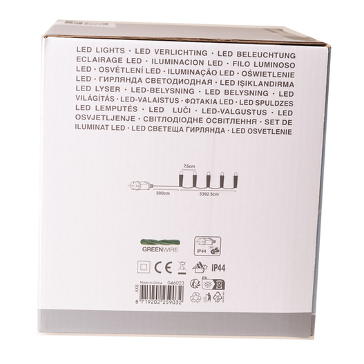 Lampki zewnętrzne/wewnętrzne 720 Led 54m biały zimny co 7,5cm led