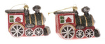 Bombki lokomotywy 2 sztuki 8,5x10cm