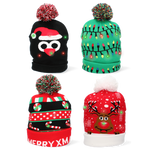 Czapka zimowa LED 25cm mix wzorów