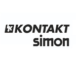 Ramka podwójna biała SIMON 54