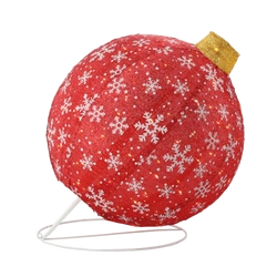 Bombka zewnętrzna/wewnętrzna czerwona 60cm 100 LED biały ciepły